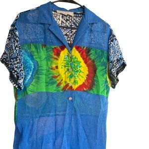 80’s Platinum by Dorothy Schoelen Pop Art Chiffon Top SM